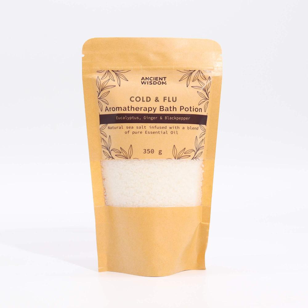 Ancient Wisdom 5x Aromatherapy Bath Potion In Kraft Bag 350g - Colds & Flu