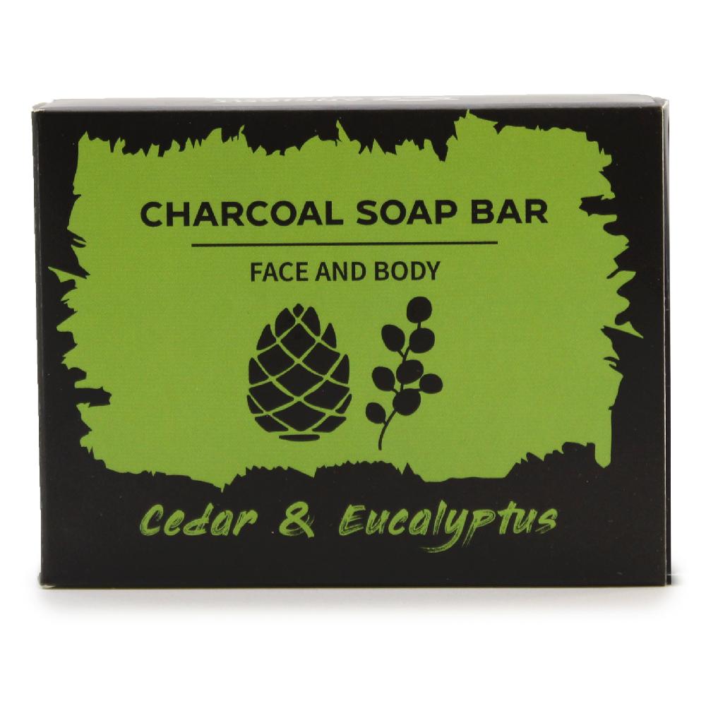 ancient wisdom 5x Charcoal Soap 85g - Eucalyptus & Cedarwood