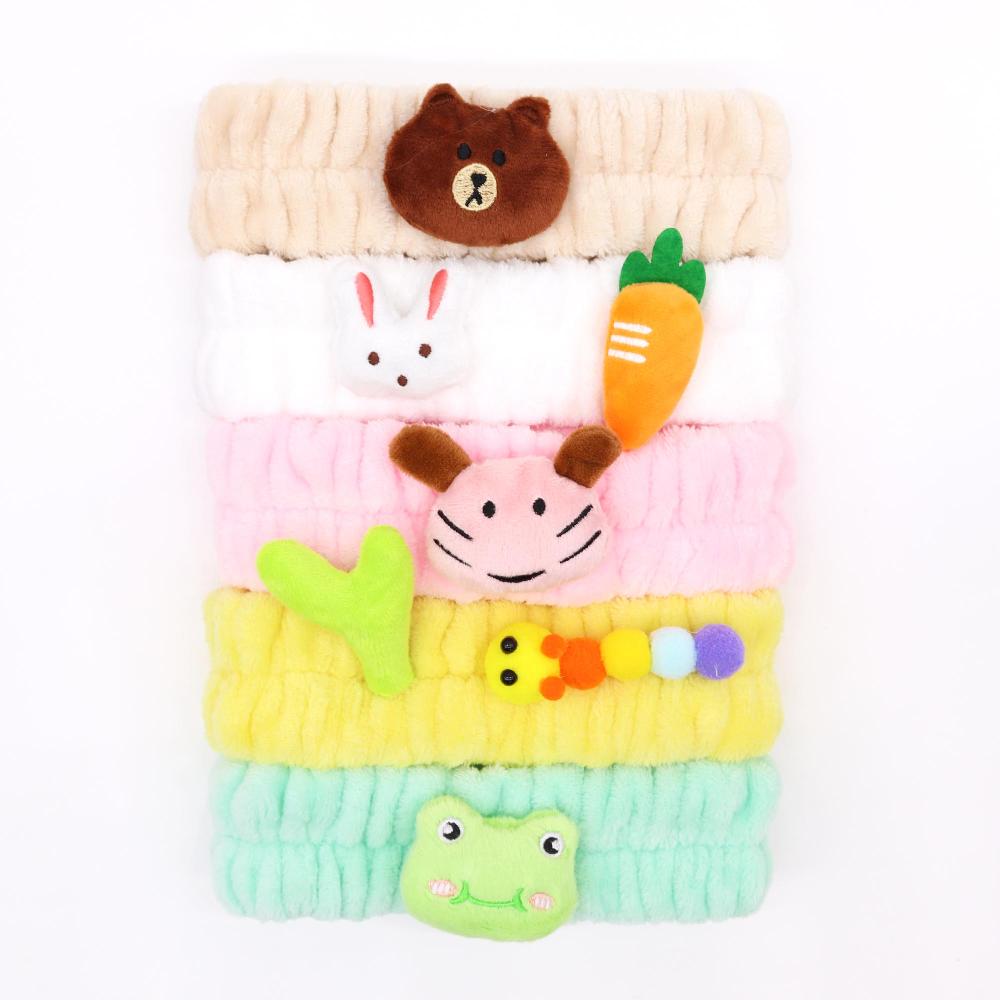 ancient wisdom 5x Cute Makeup Headbands - Cute Animals (assorted)