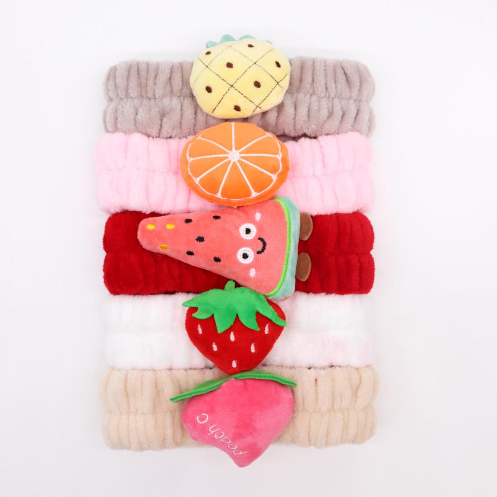 ancient wisdom 5x Cute Makeup Headbands - Fruity Selection (assorted)