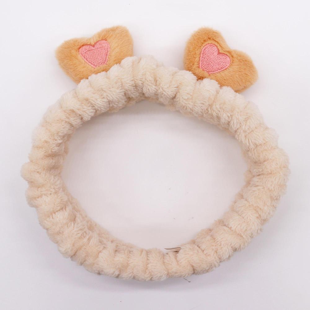 Ancient Wisdom 5x Cute Makeup Headbands - Hearts & Ears (assorted)