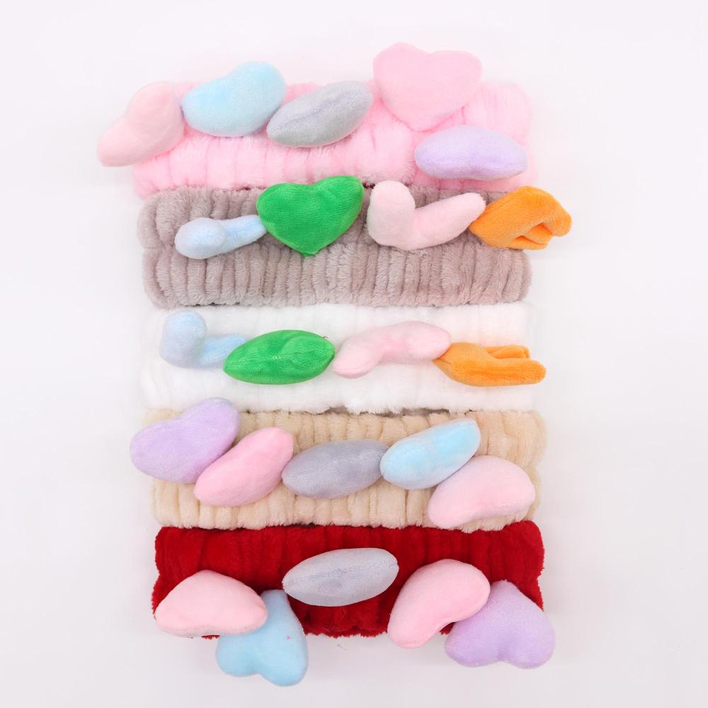 ancient wisdom 5x Cute Makeup Headbands - Love & Hearts (assorted)