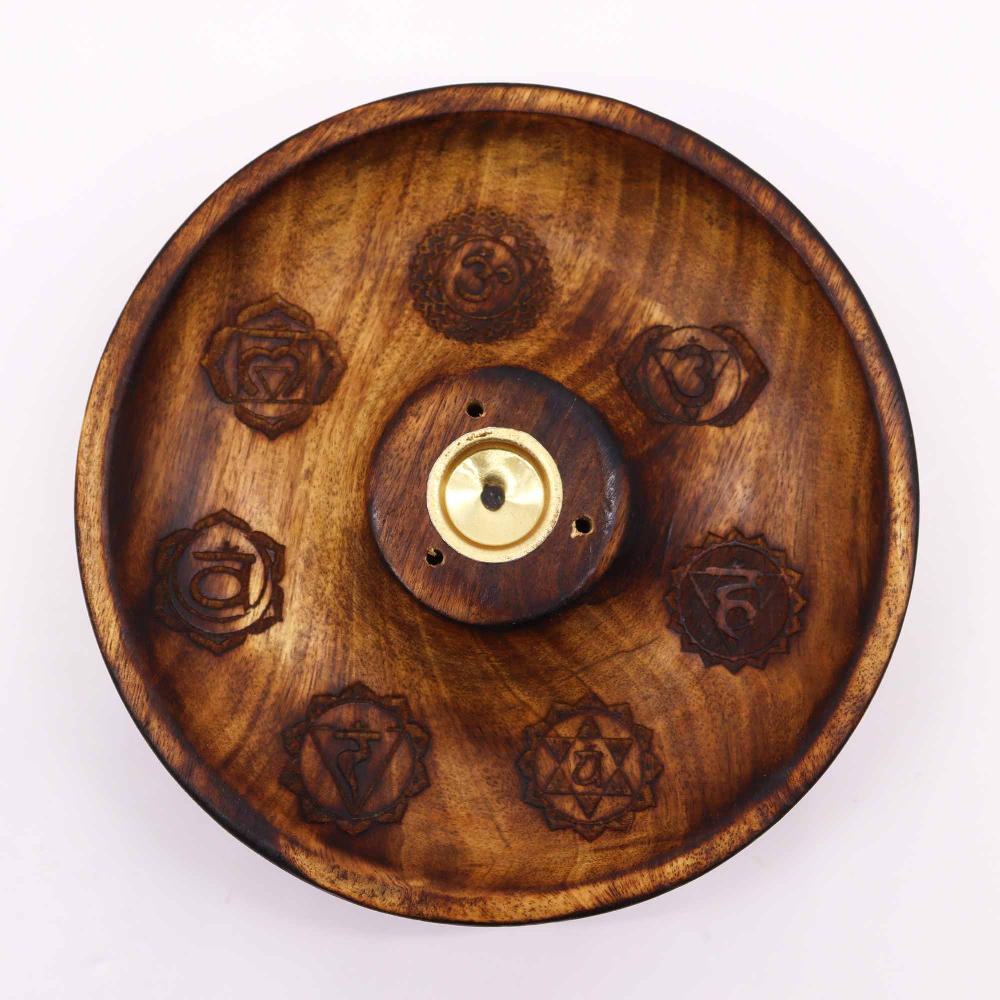 Ancient Wisdom 5x Incense Stick & Cone Burner Disc - 7 Chakra