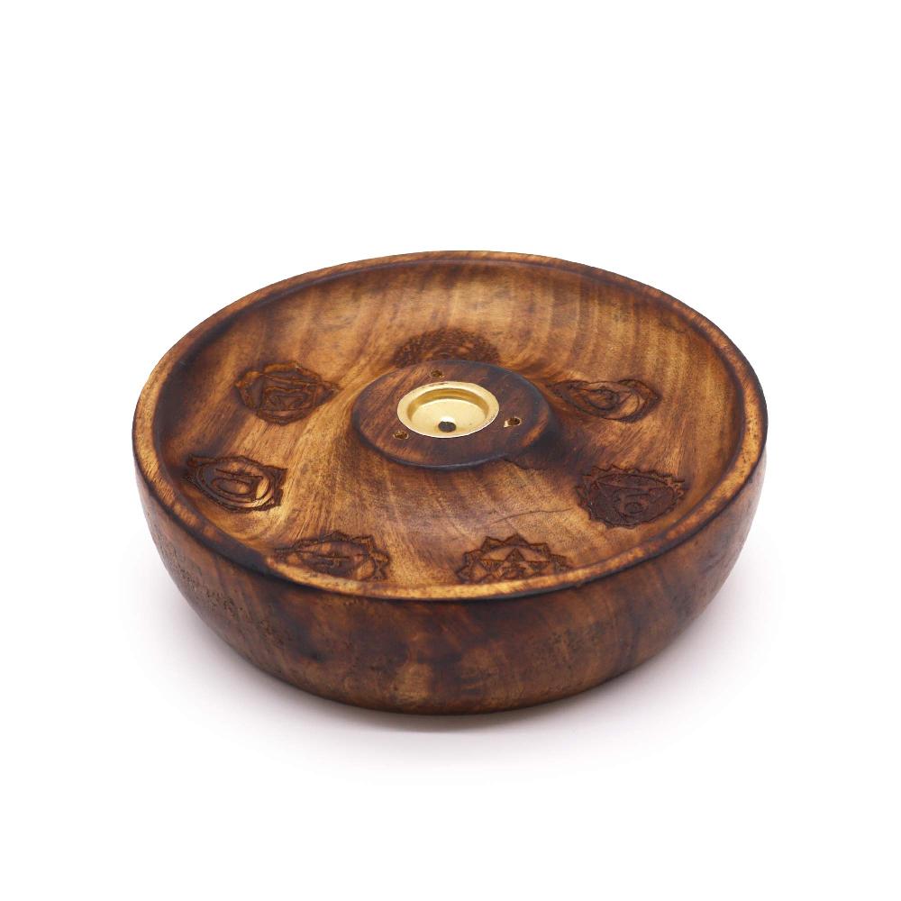 ancient wisdom 5x Incense Stick & Cone Burner Disc - 7 Chakra