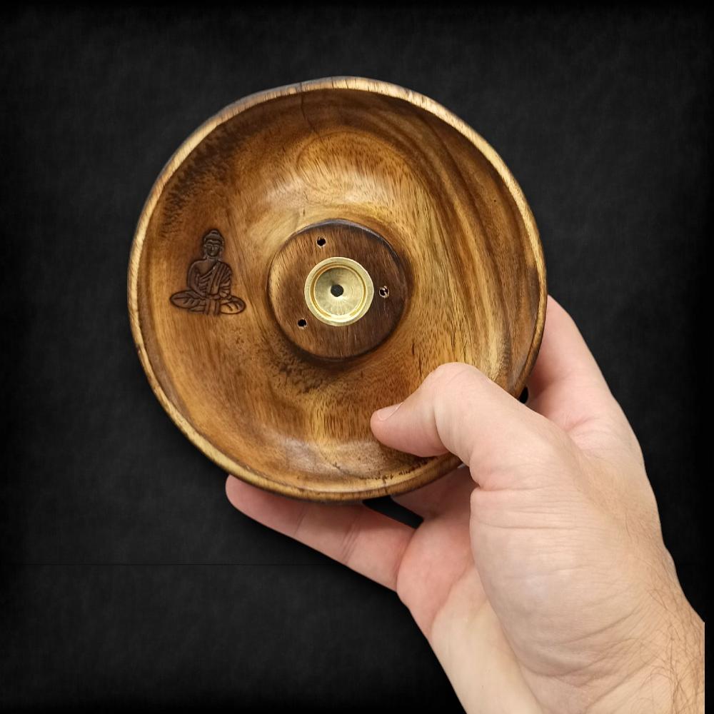 Ancient Wisdom 5x Incense Stick & Cone Burner Disc - Buddha