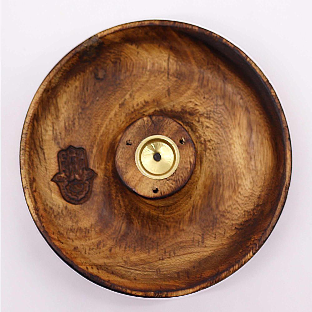 Ancient Wisdom 5x Incense Stick & Cone Burner Disc - Hamsa