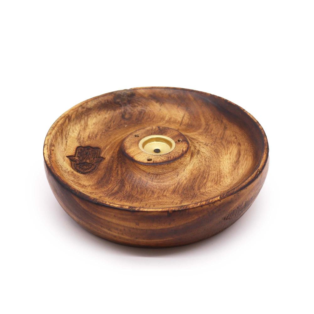 ancient wisdom 5x Incense Stick & Cone Burner Disc - Hamsa