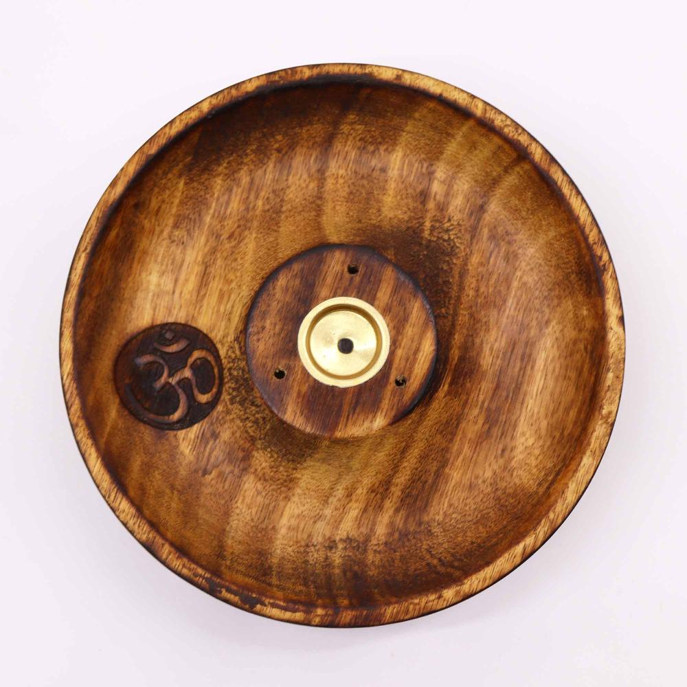 Ancient Wisdom 5x Incense Stick & Cone Burner Disc - Om