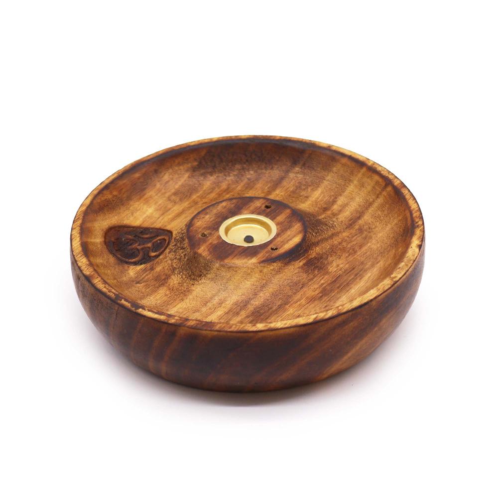 ancient wisdom 5x Incense Stick & Cone Burner Disc - Om