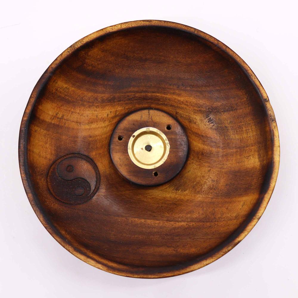 Ancient Wisdom 5x Incense Stick & Cone Burner Disc - Ying & Yang