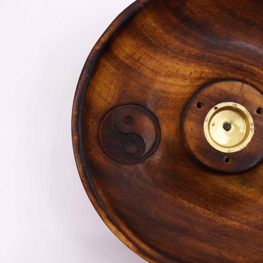 Ancient Wisdom 5x Incense Stick & Cone Burner Disc - Ying & Yang