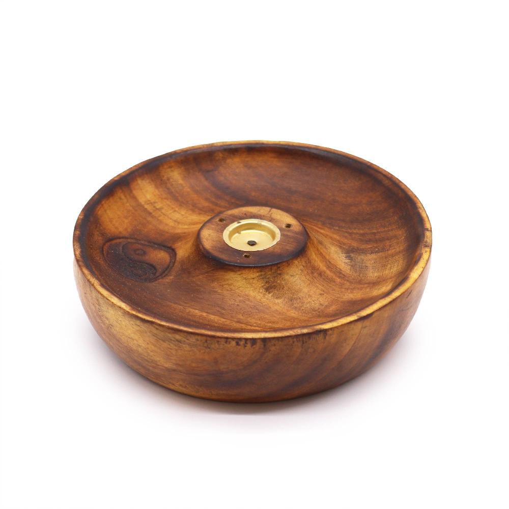 ancient wisdom 5x Incense Stick & Cone Burner Disc - Ying & Yang