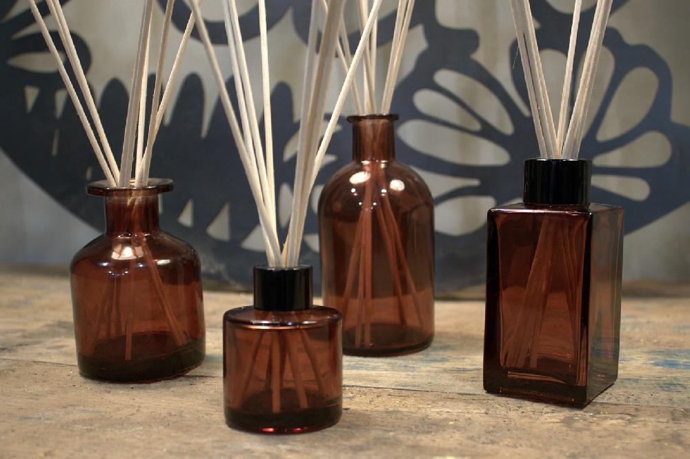 Ancient Wisdom 6x 140 Ml Round Alchemist Reed Diffuser Bottle - Brown