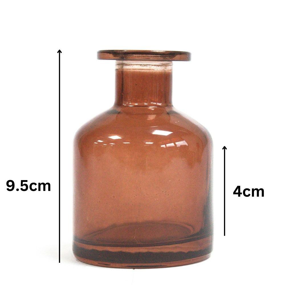 Ancient Wisdom 6x 140 Ml Round Alchemist Reed Diffuser Bottle - Brown