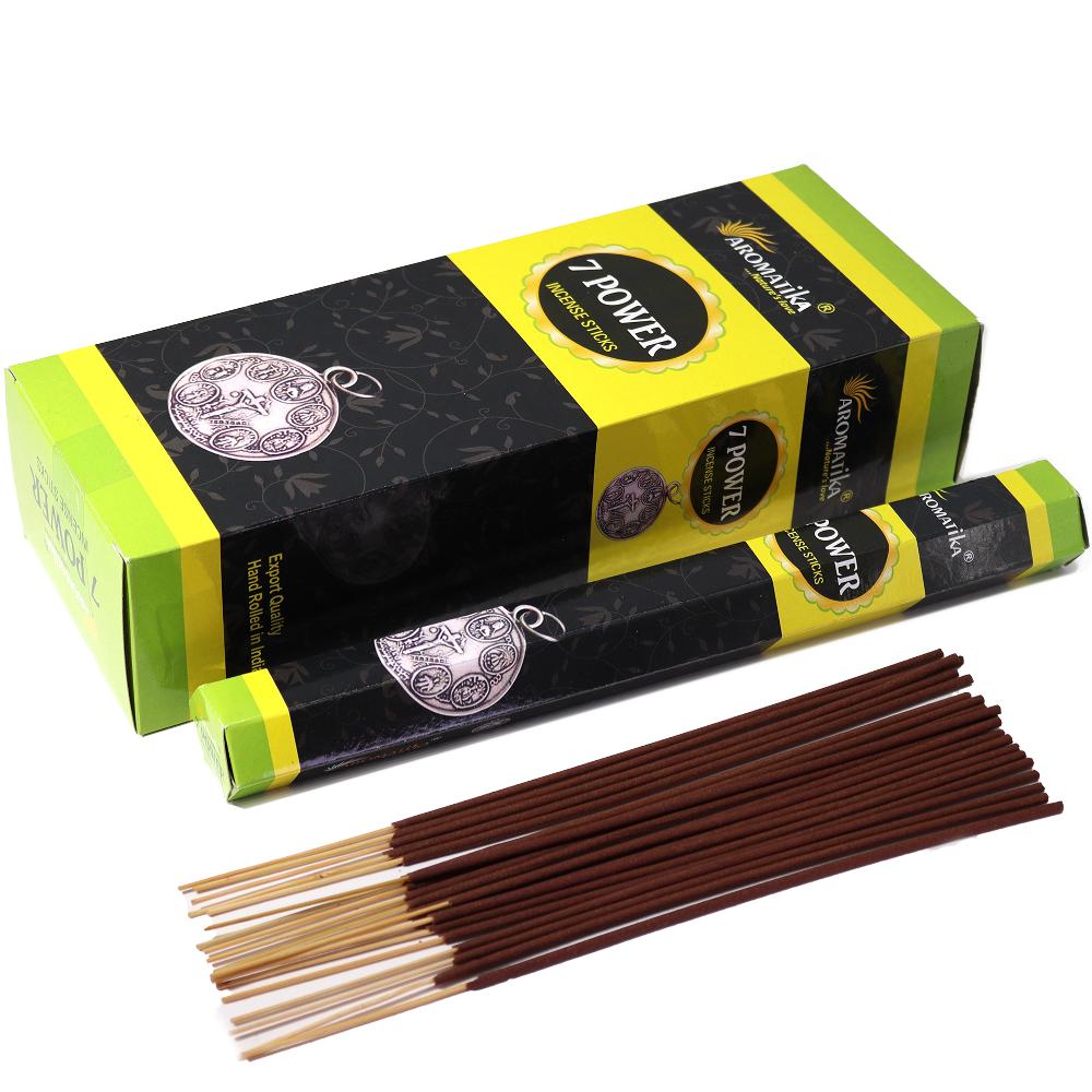 ancient wisdom 6x Aromatika Charcoal Free Hex Incense - 7 Powers