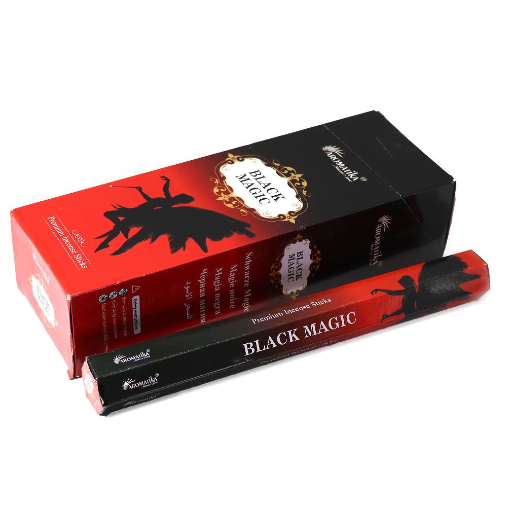 Ancient Wisdom 6x Aromatika Charcoal Free Hex Incense - Black Magic