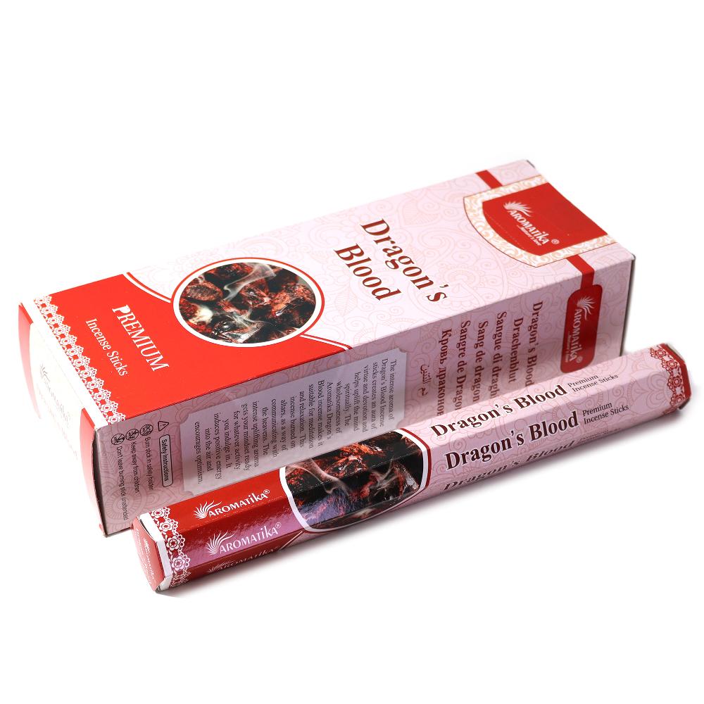 Ancient Wisdom 6x Aromatika Charcoal Free Hex Incense - Dragons Blood