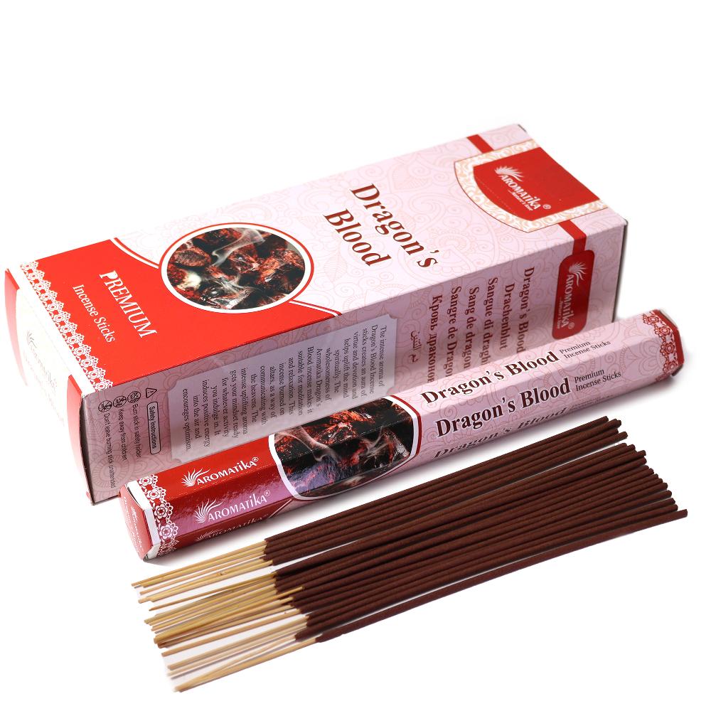 ancient wisdom 6x Aromatika Charcoal Free Hex Incense - Dragons Blood