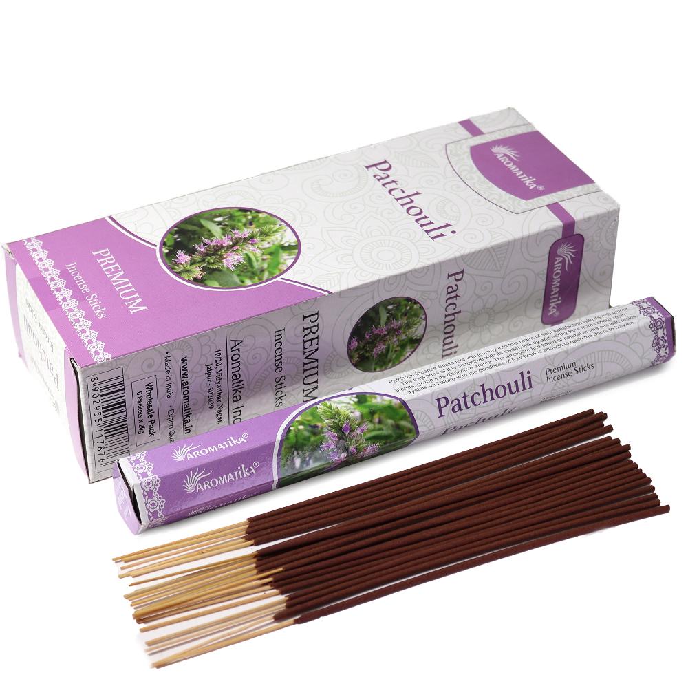 ancient wisdom 6x Aromatika Charcoal Free Hex Incense - Patchouli