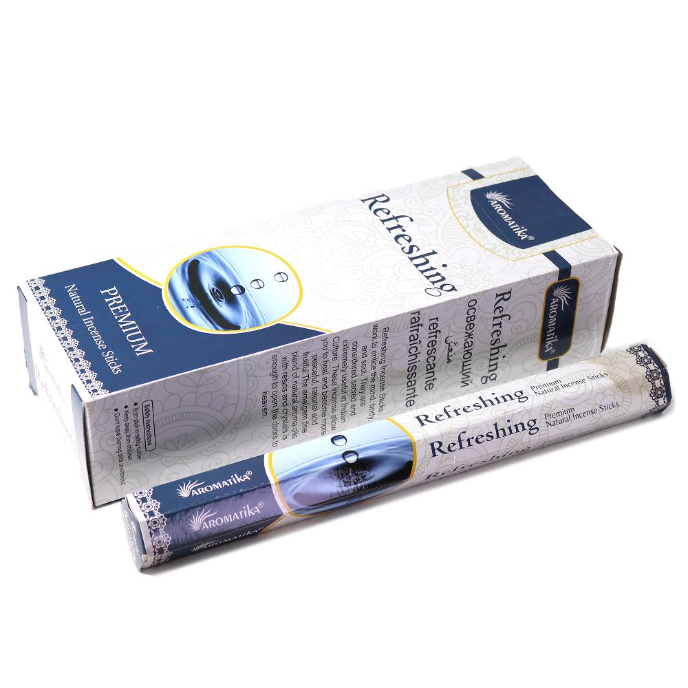 Ancient Wisdom 6x Aromatika Charcoal Free Hex Incense - Refreshing