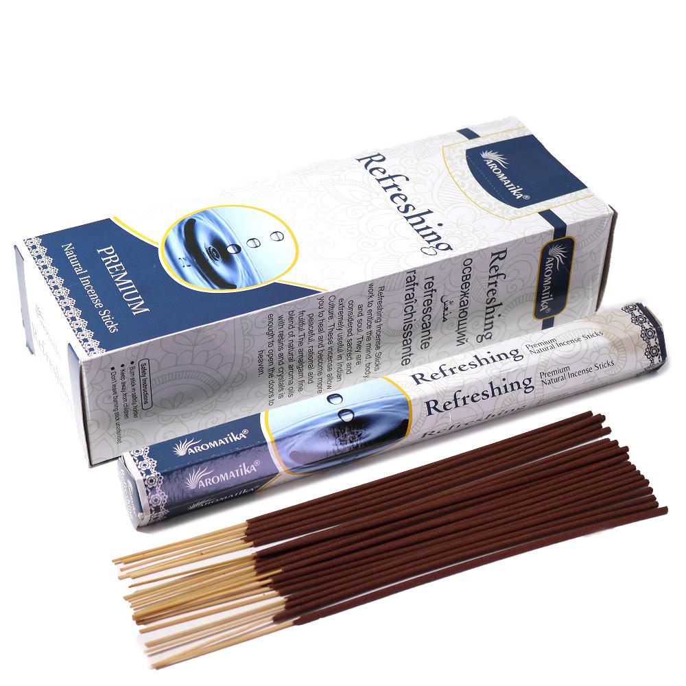 ancient wisdom 6x Aromatika Charcoal Free Hex Incense - Refreshing
