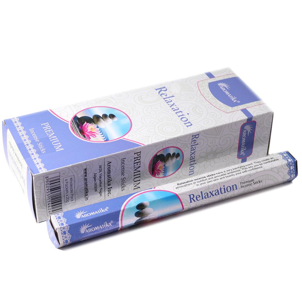 Ancient Wisdom 6x Aromatika Charcoal Free Hex Incense - Relaxation