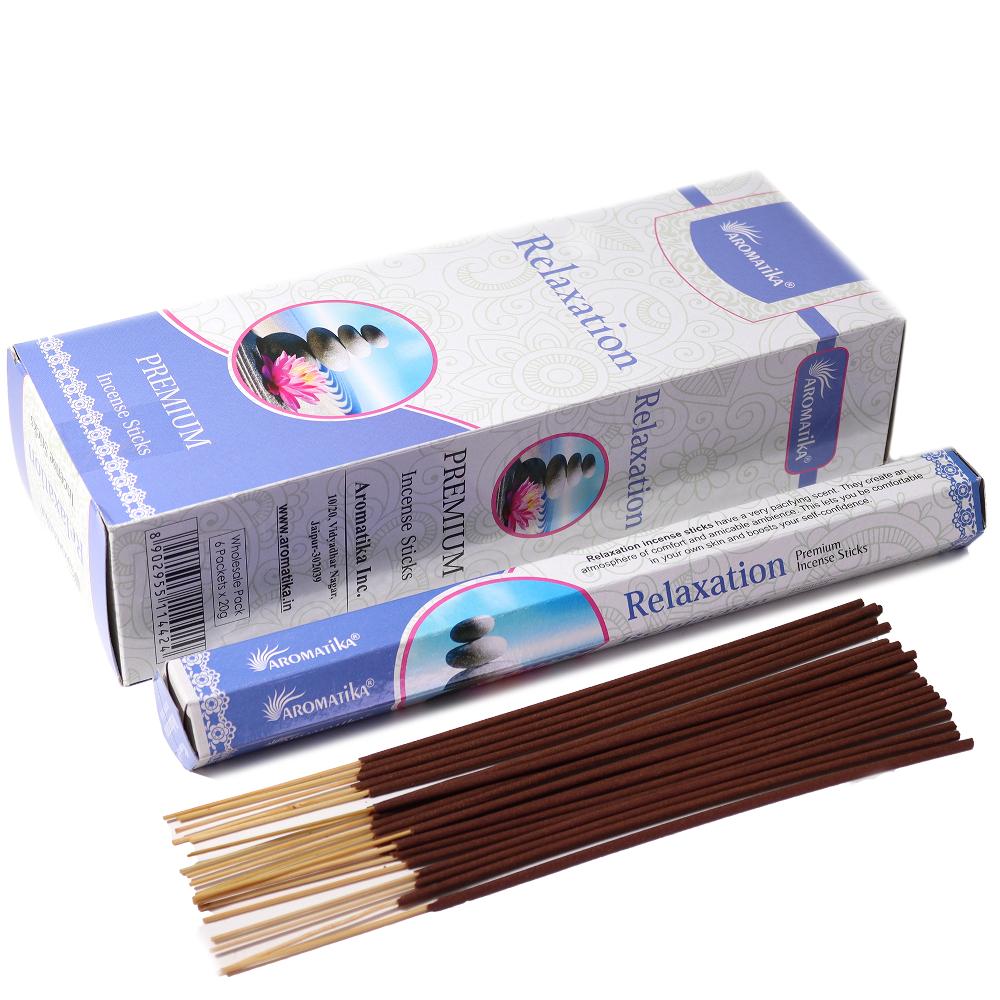 ancient wisdom 6x Aromatika Charcoal Free Hex Incense - Relaxation