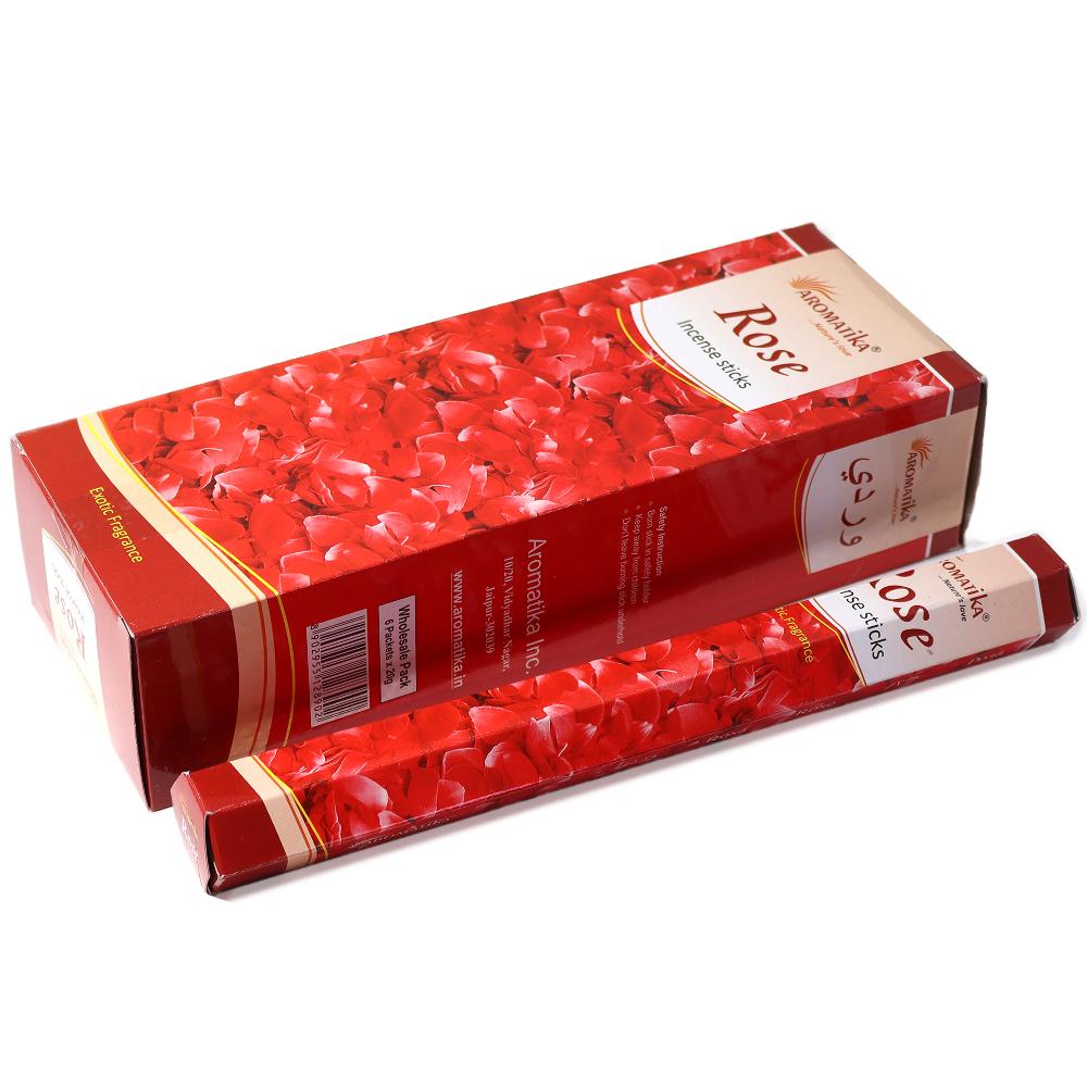 Ancient Wisdom 6x Aromatika Charcoal Free Hex Incense - Rose