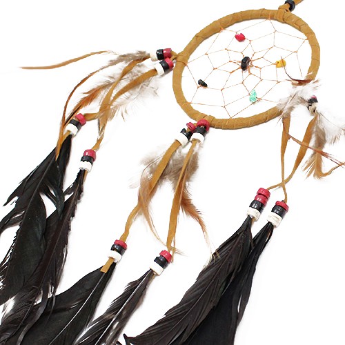 ancient wisdom 6x Bali Dreamcatchers - Medium Round - Cream/Coffee/Choc