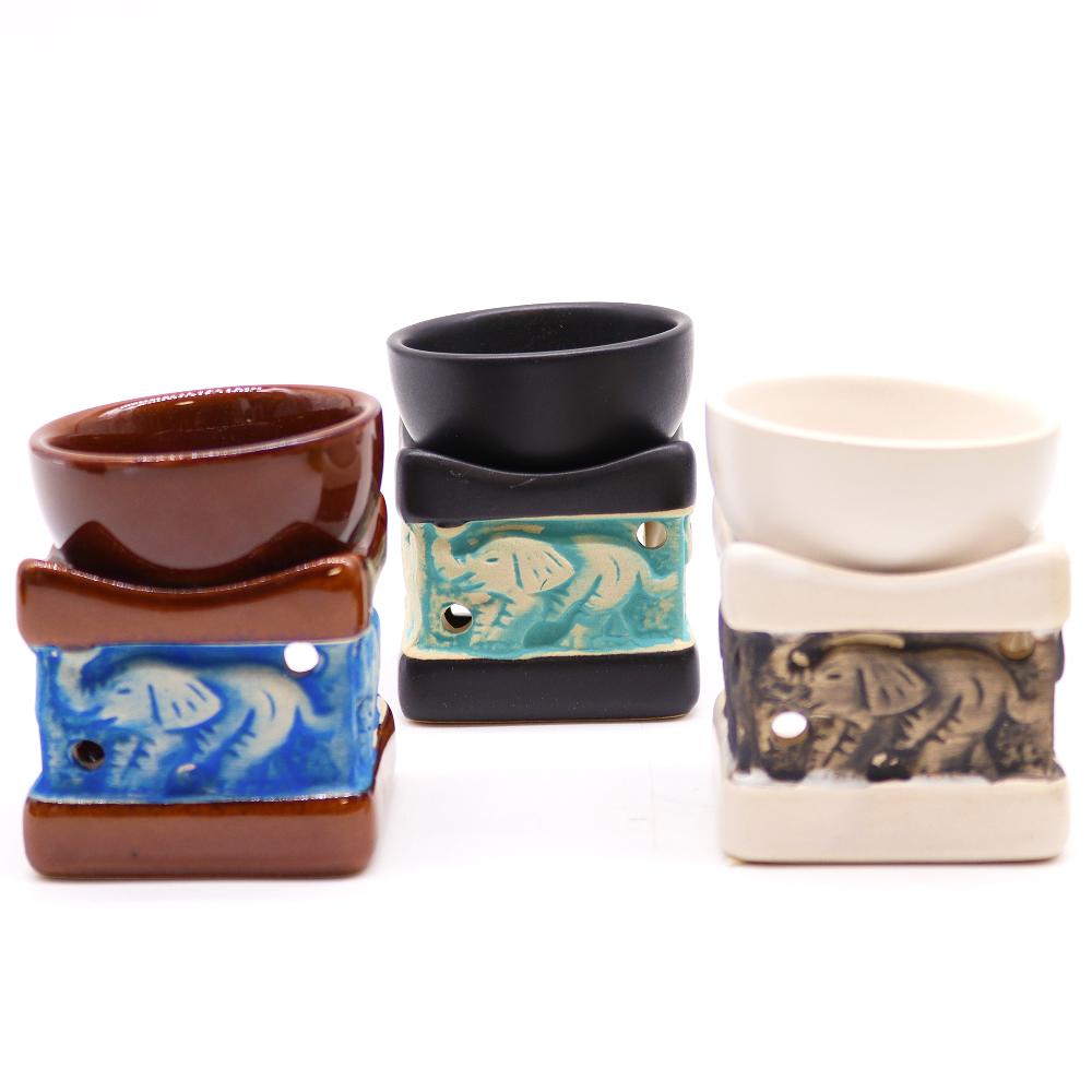 Ancient Wisdom 6x Classic Elephant Oil Burners (aast)