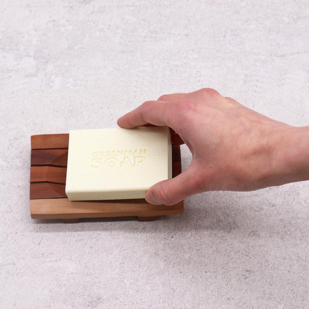 Ancient Wisdom 6x Classic Naseberry Soap Dish - Grid Drainer