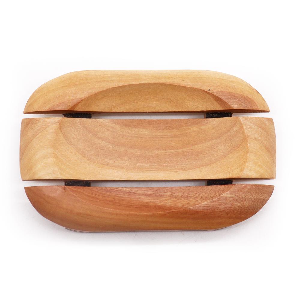 Ancient Wisdom 6x Classic Naseberry Soap Dish - Oval In Rectangle