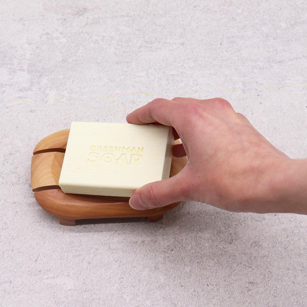 Ancient Wisdom 6x Classic Naseberry Soap Dish - Oval In Rectangle