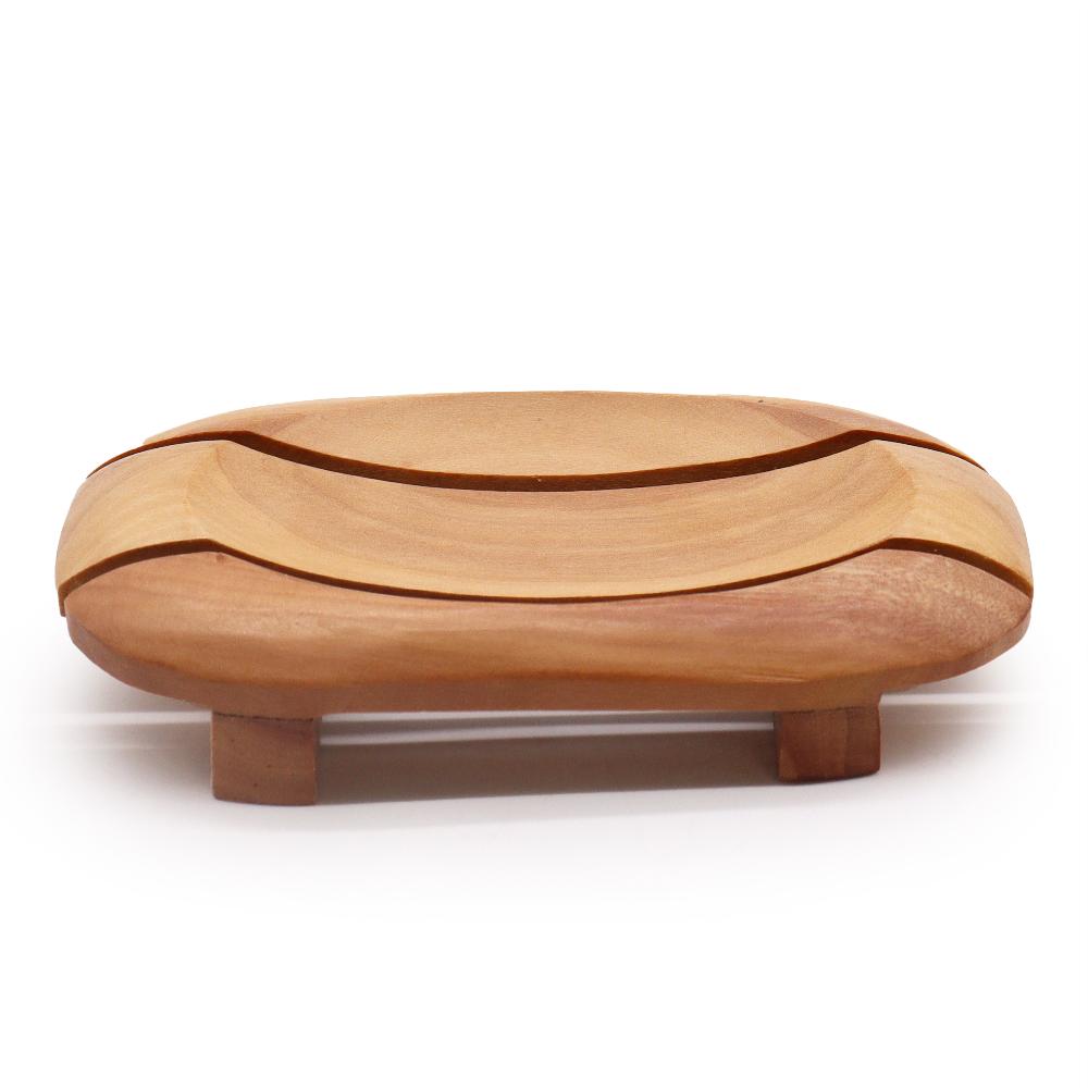 ancient wisdom 6x Classic Naseberry Soap Dish - Oval in Rectangle