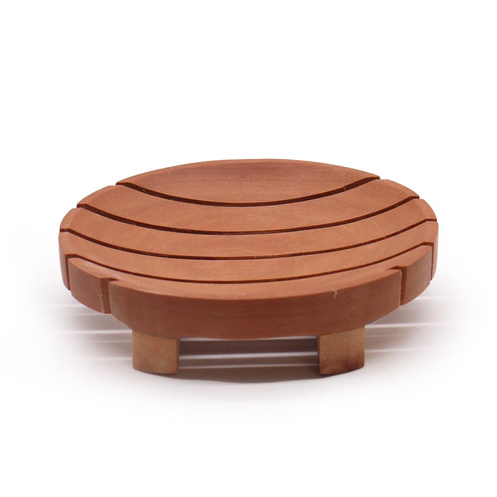 ancient wisdom 6x Classic Naseberry Soap Dish - Round