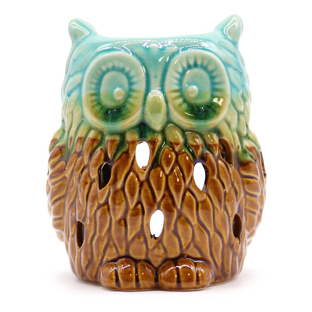 Ancient Wisdom 6x Classic Rustic Oil Burner - Owl (assorted)
