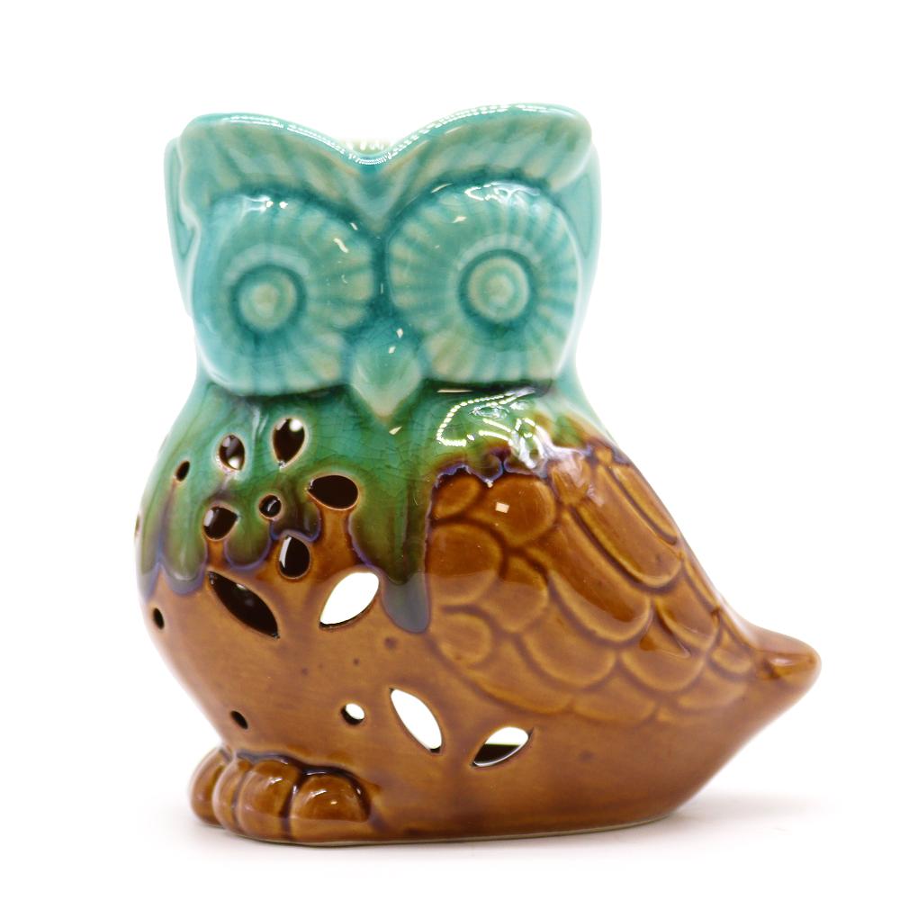 Ancient Wisdom 6x Classic Rustic Oil Burner - Owl Side-on (assorted)