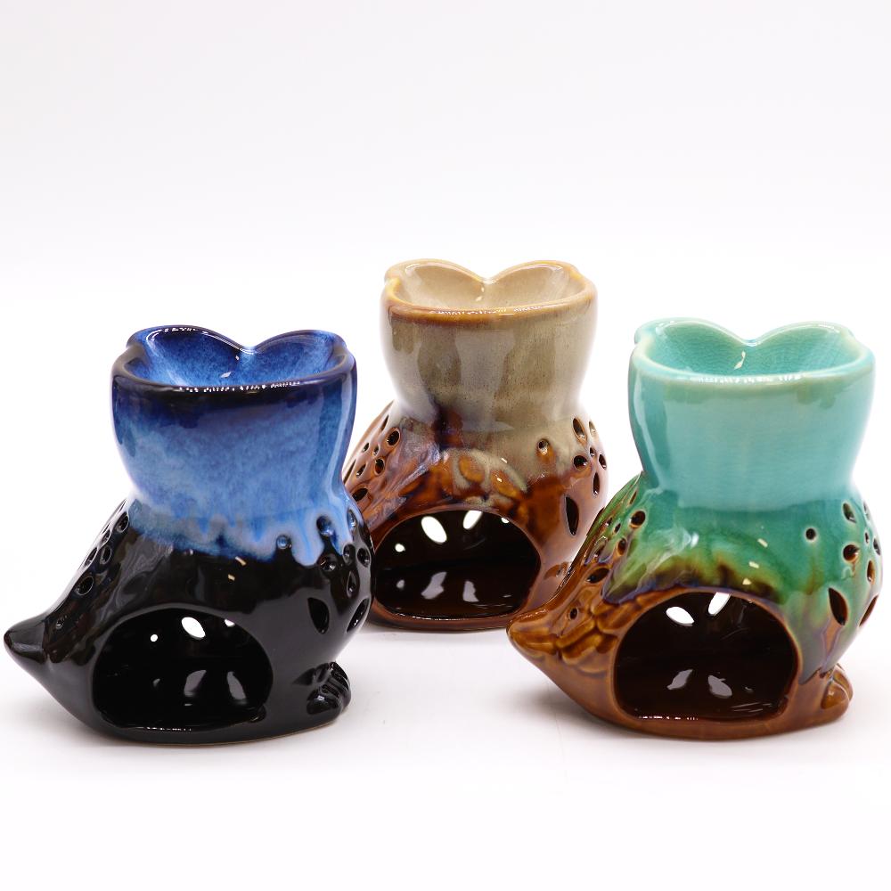 Ancient Wisdom 6x Classic Rustic Oil Burner - Owl Side-on (assorted)