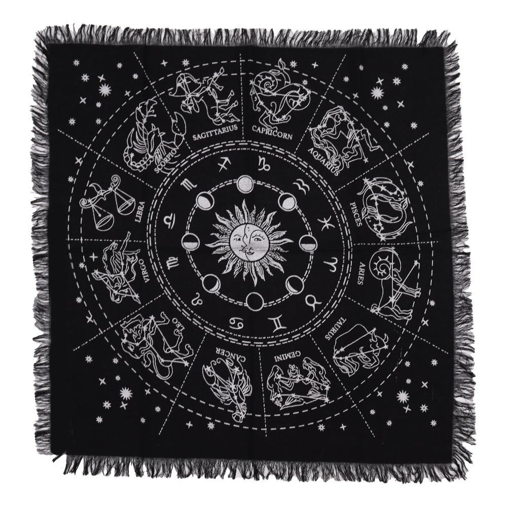 ancient wisdom 6x Esoteric Fringed Altar Cloth - Horoscope