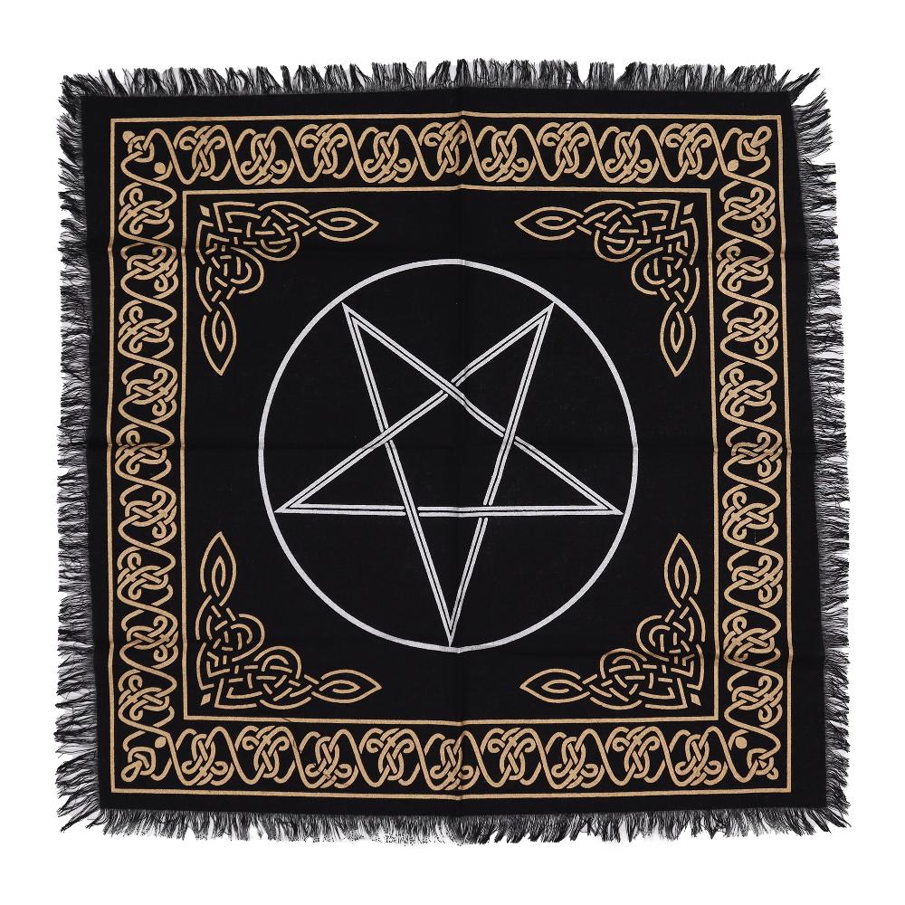 ancient wisdom 6x Esoteric Fringed Altar Cloth - Pentagon