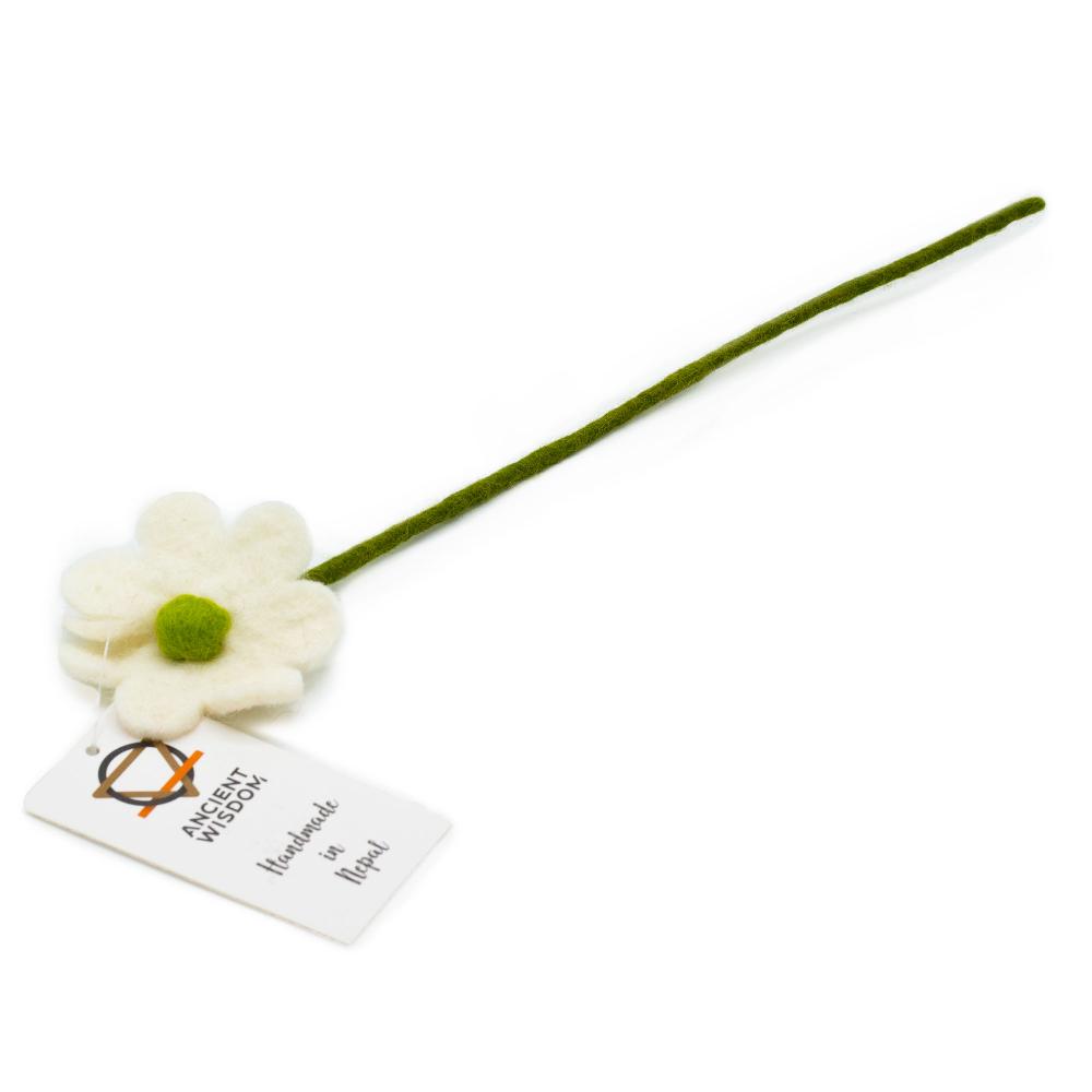 Ancient Wisdom 6x Felt Flowers - Daisy (assorted Colours)