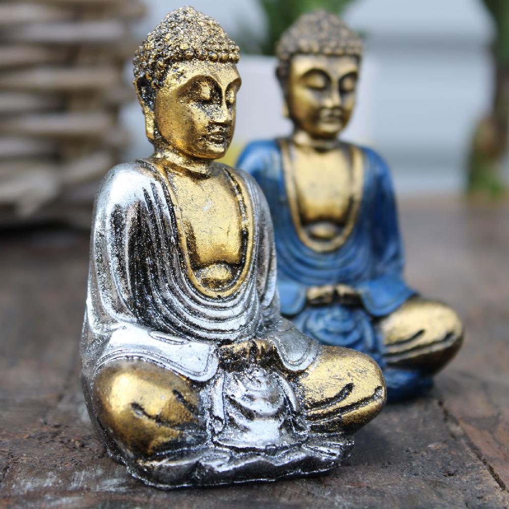 Ancient Wisdom 6x Gold Mini Buddha (Assorted Colours)