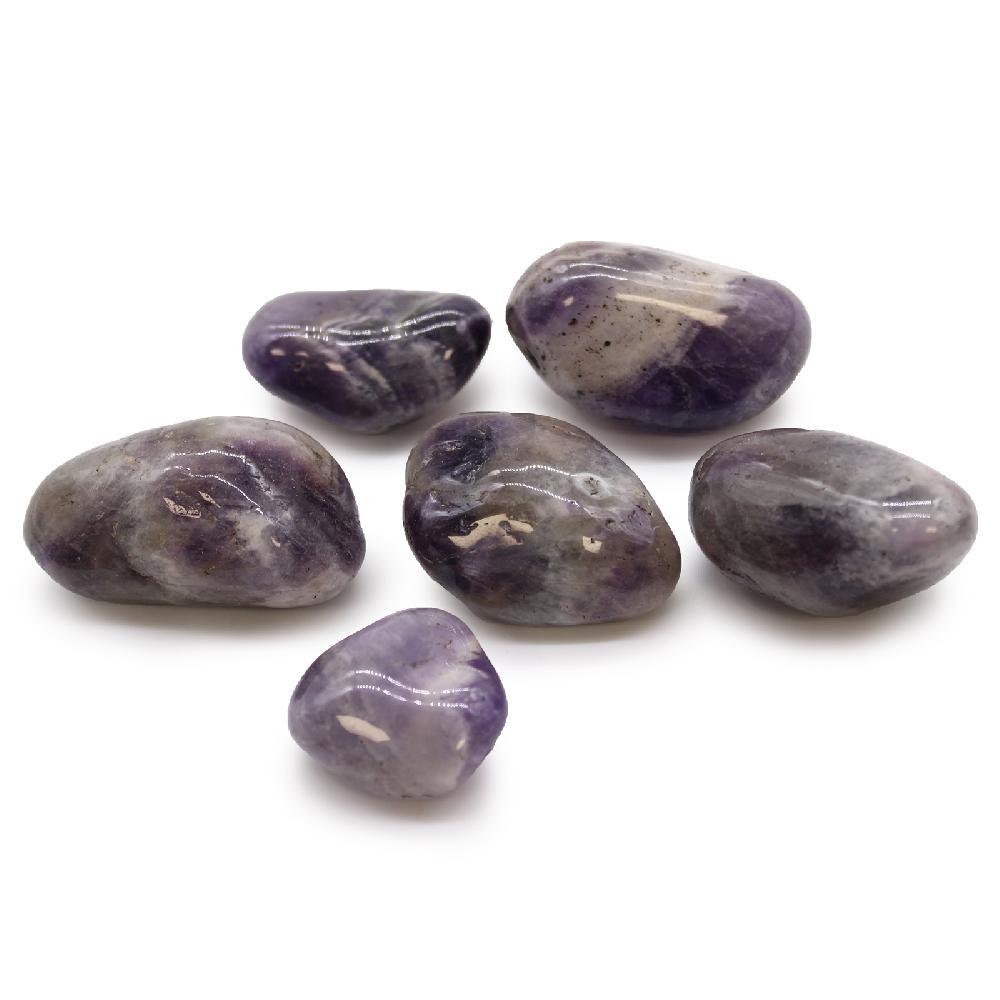 ancient wisdom 6x Large African Tumble Stone - Amethyst