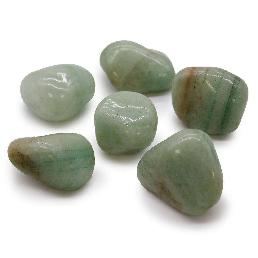 ancient wisdom 6x Large African Tumble Stone - Aventurine