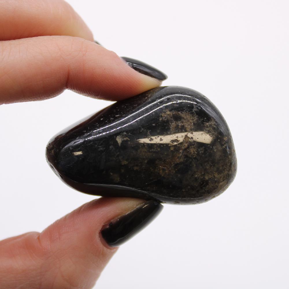 Ancient Wisdom 6x Large African Tumble Stone - Black Onyx