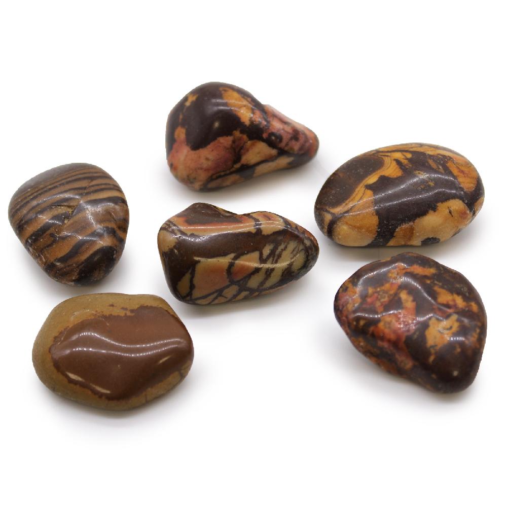ancient wisdom 6x Large African Tumble Stone - Picture Nguni