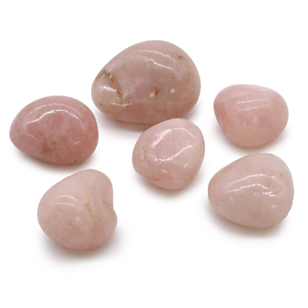 ancient wisdom 6x Large African Tumble Stone - Rose Quartz