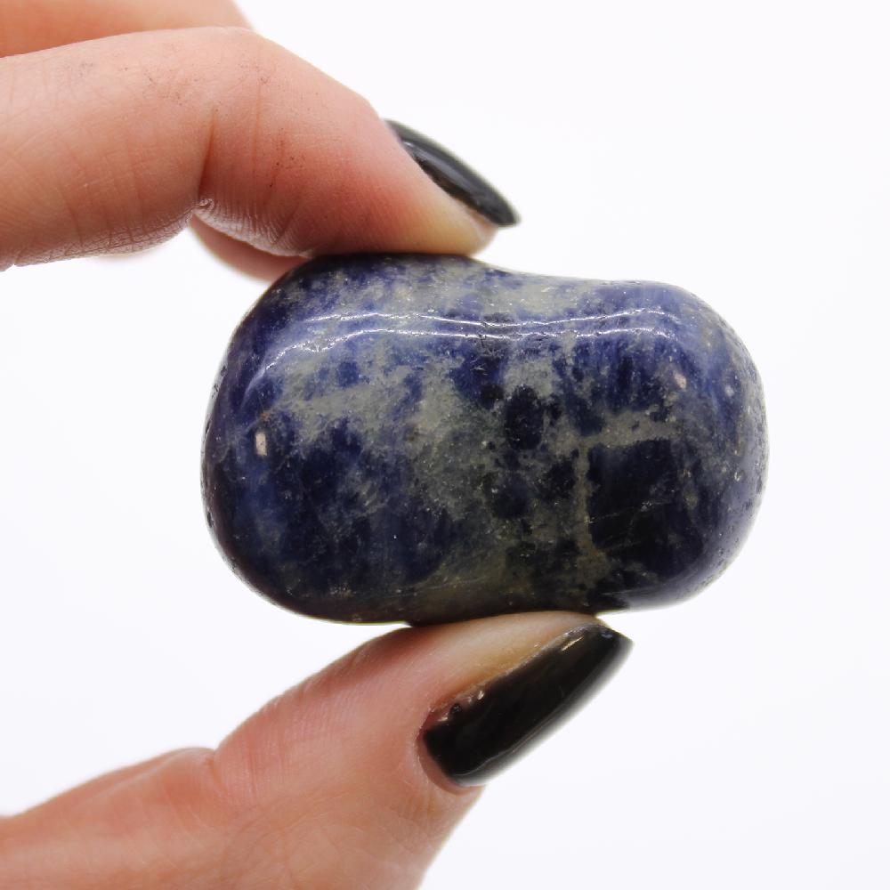 Ancient Wisdom 6x Large African Tumble Stone - Sodalite - Pure Blue