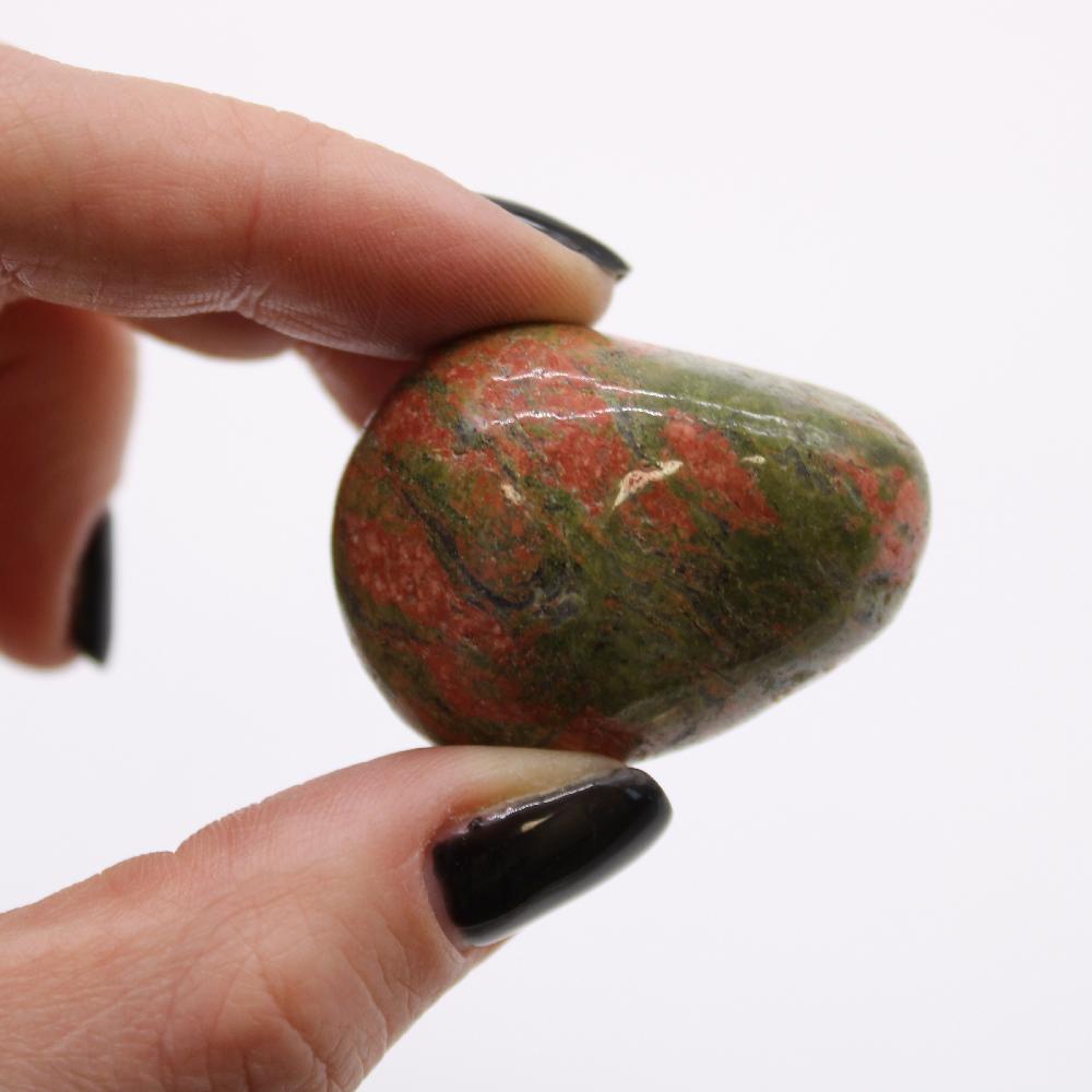 Ancient Wisdom 6x Large African Tumble Stone - Unakite