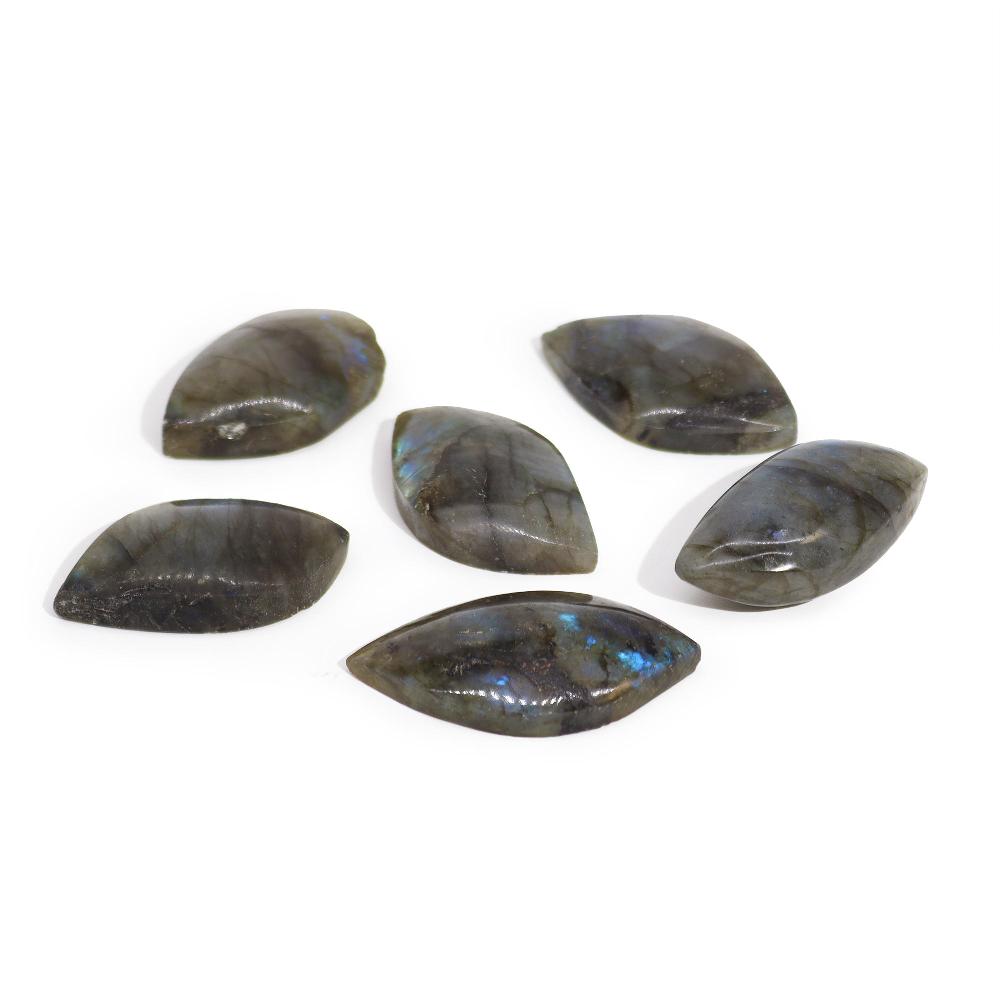 ancient wisdom 6x Madagascar Labradorite Leaf Stones (approx 15-20gms 45-55mm)
